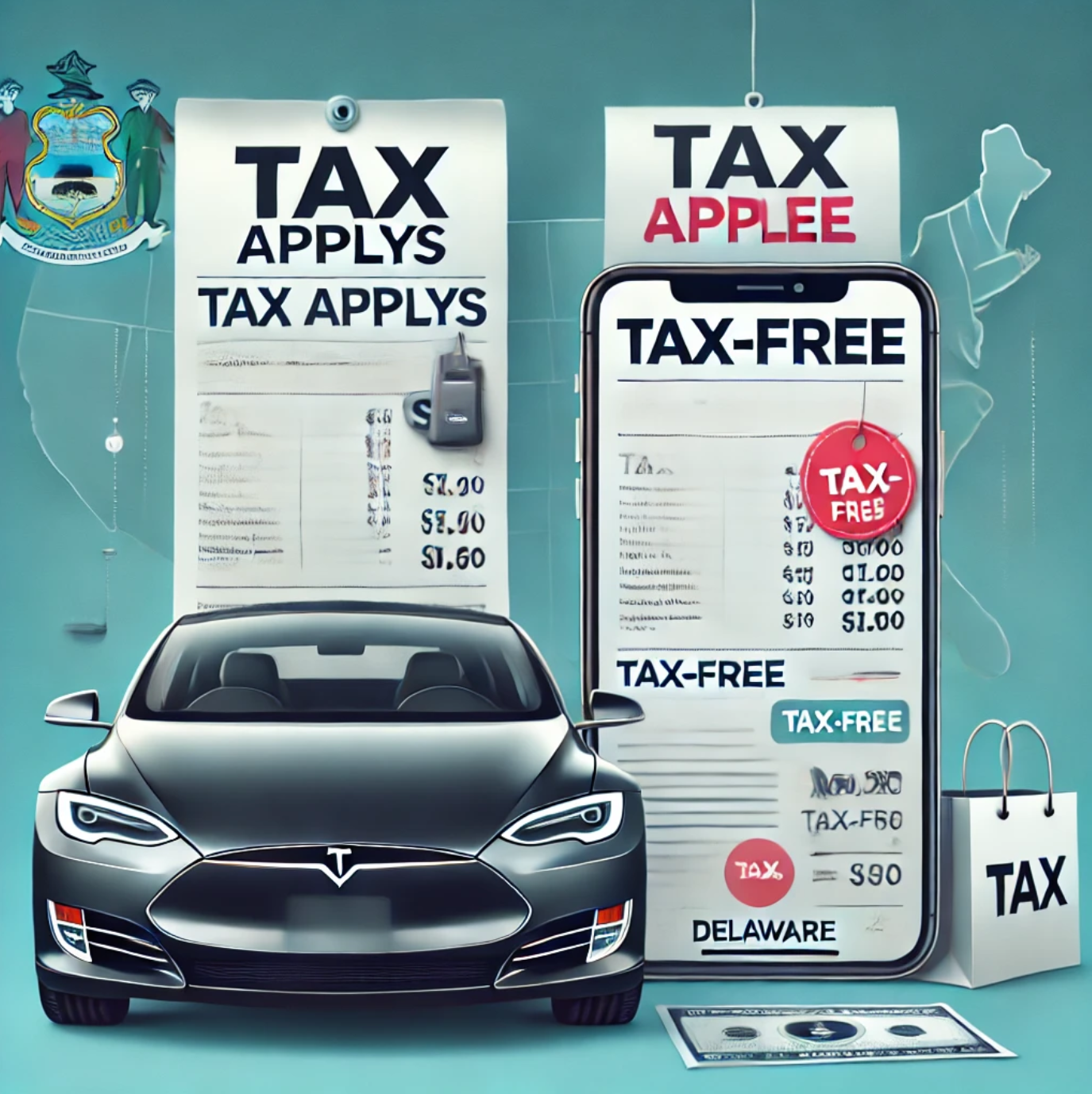 在免税州买车和买手机时税务有何不同