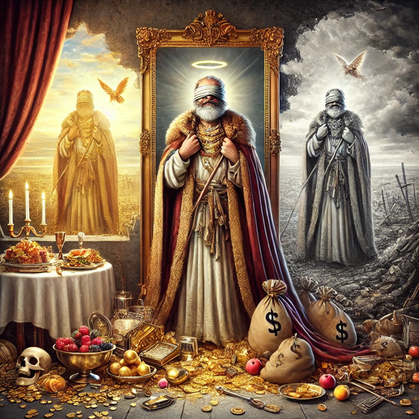 困苦可怜贫穷瞎眼赤身