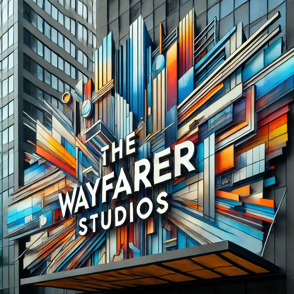 Wayfarer Studios 的标志展示在其标志性办公大楼上，彰显公司致力于创造社会影响力内容的使命。