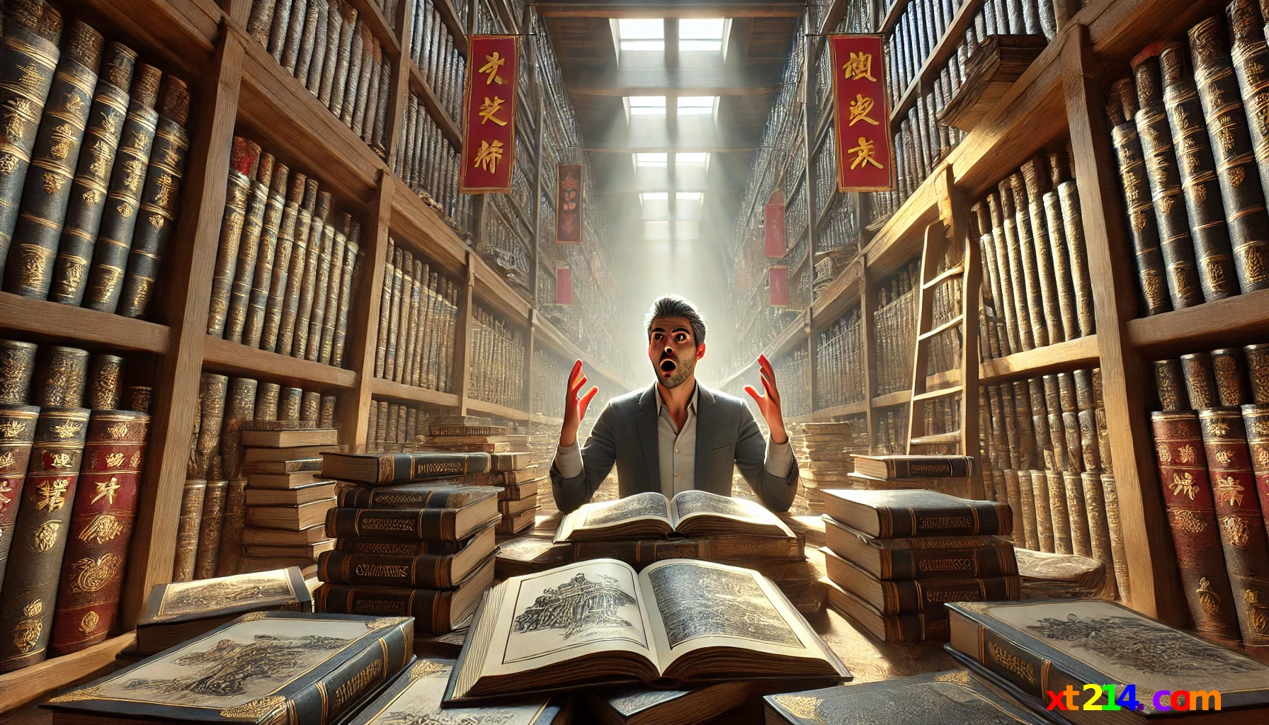 在美国图书馆发现中国历史真相的震撼时刻