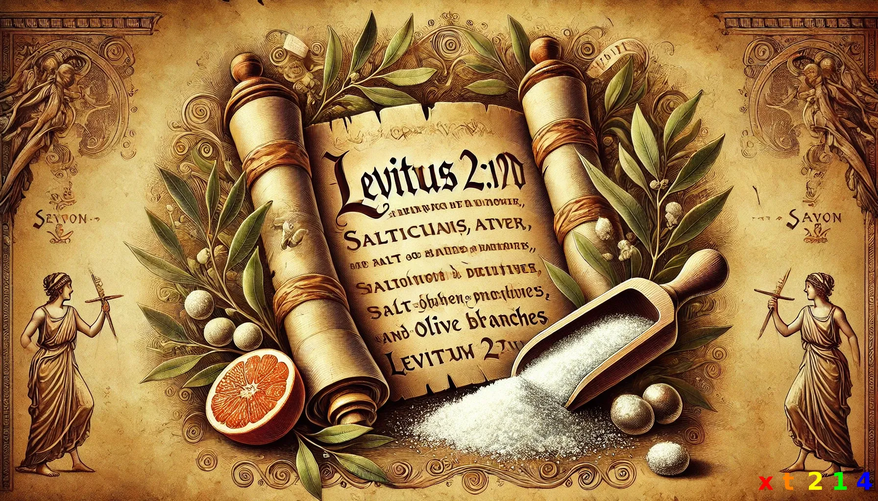 古卷轴展示盐的属灵意义