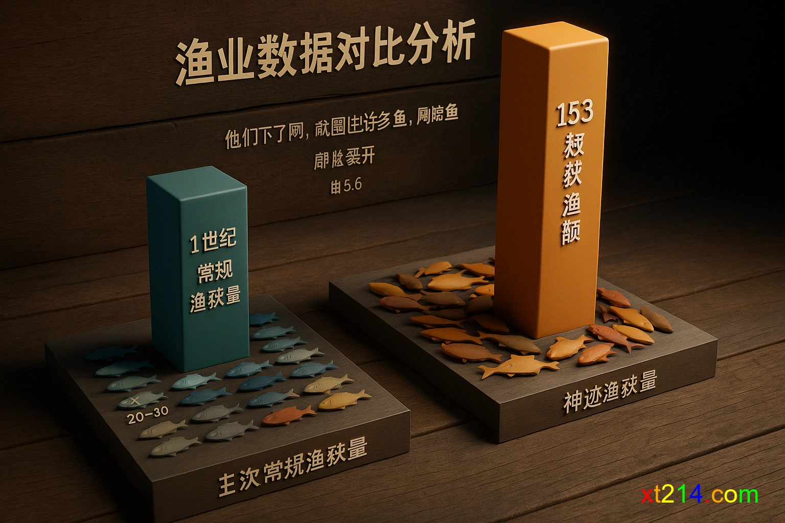 古今渔获量对比数据可视化