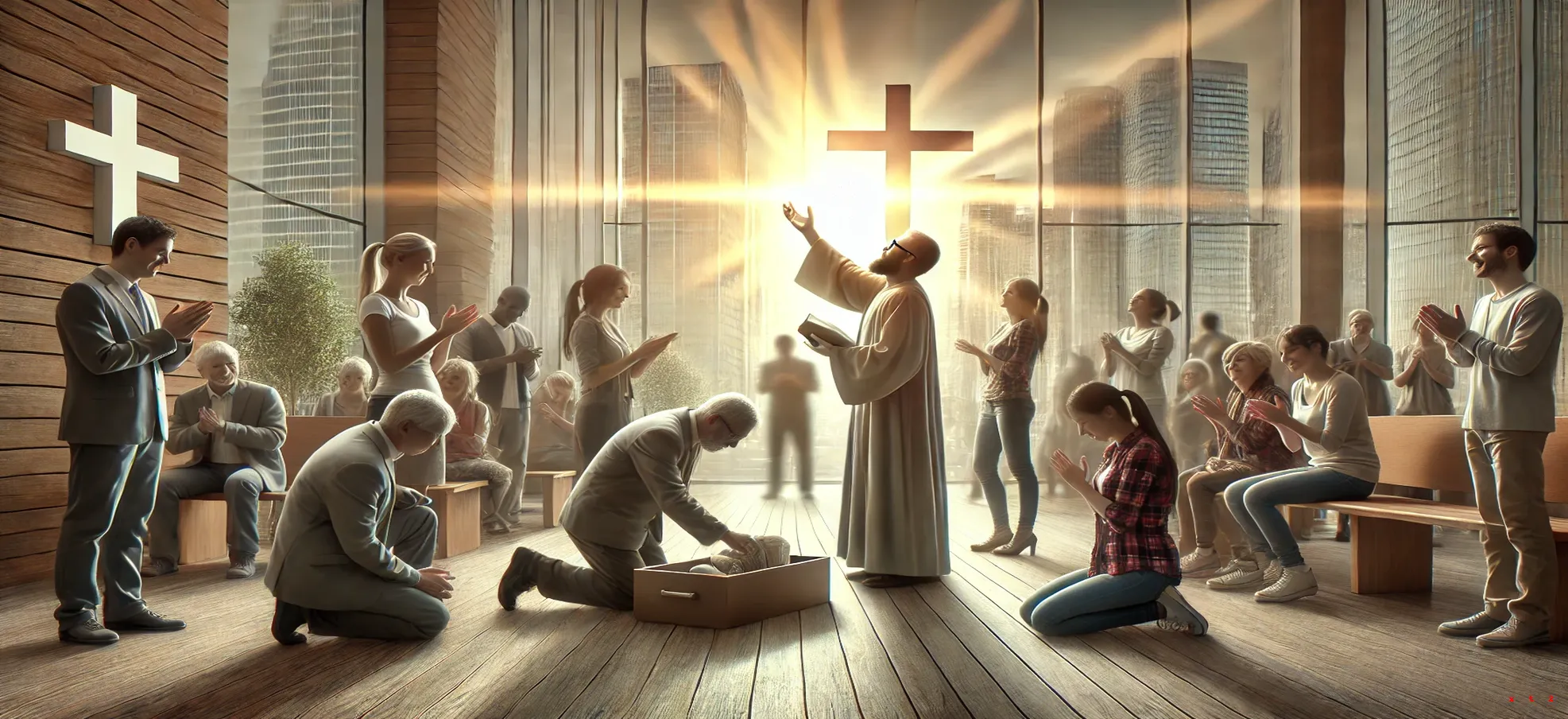 现代见证之光的象征