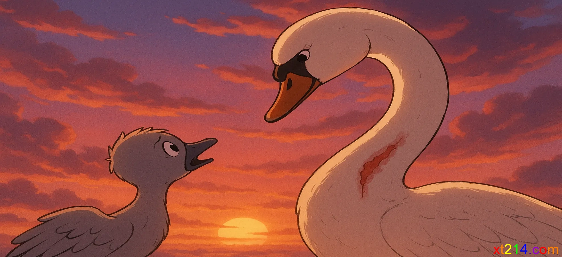 当夕阳的最后一抹余晖洒在他们身上，丑丑感到希望和新的开始