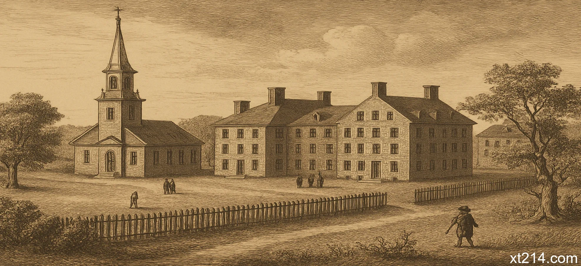 早期哈佛校园历史照片