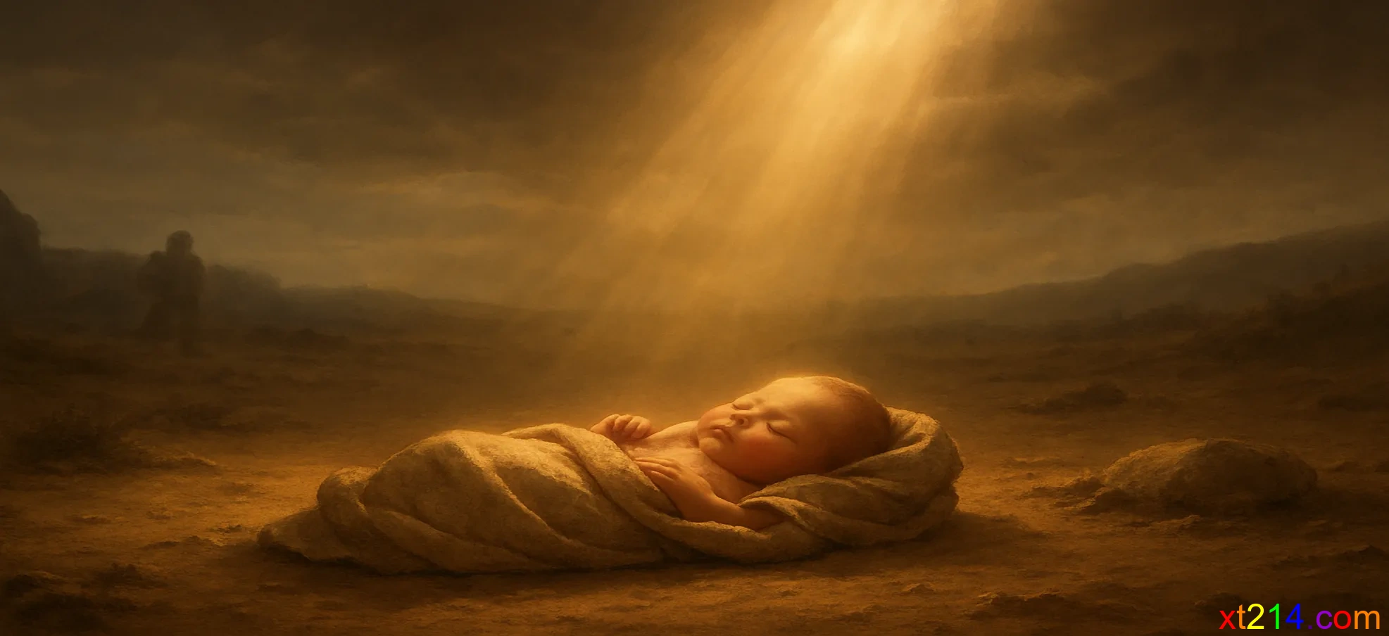 慈爱的神拯救并洗净被遗弃的女婴，给她穿上美衣