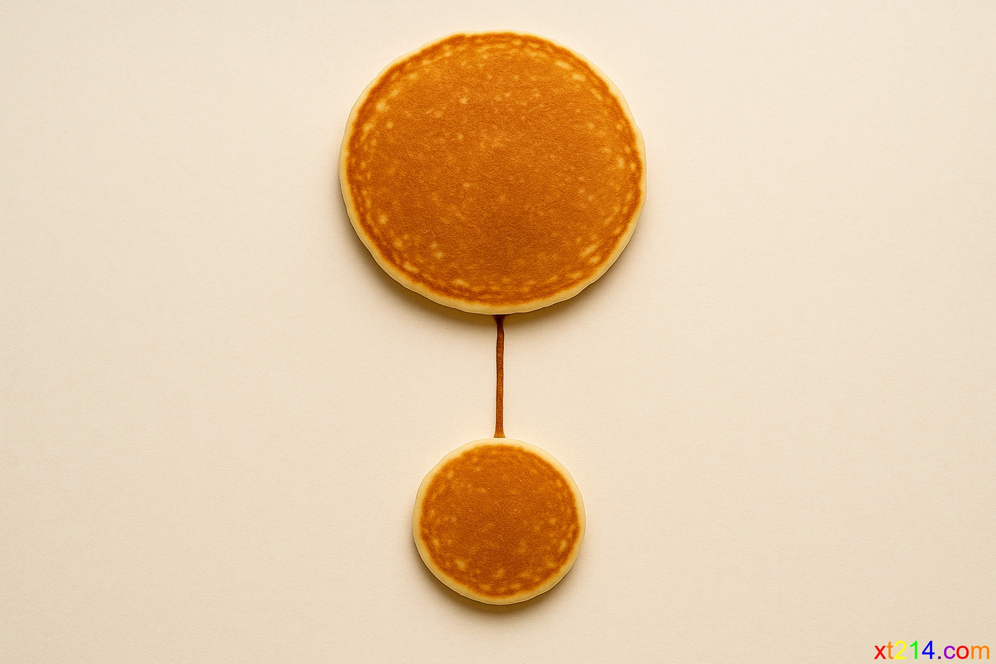 学生用两个pancake和一根线重现神人关系图,致敬范泰尔神学思想 范泰尔生日惊喜:学生用pancake重现神人图
