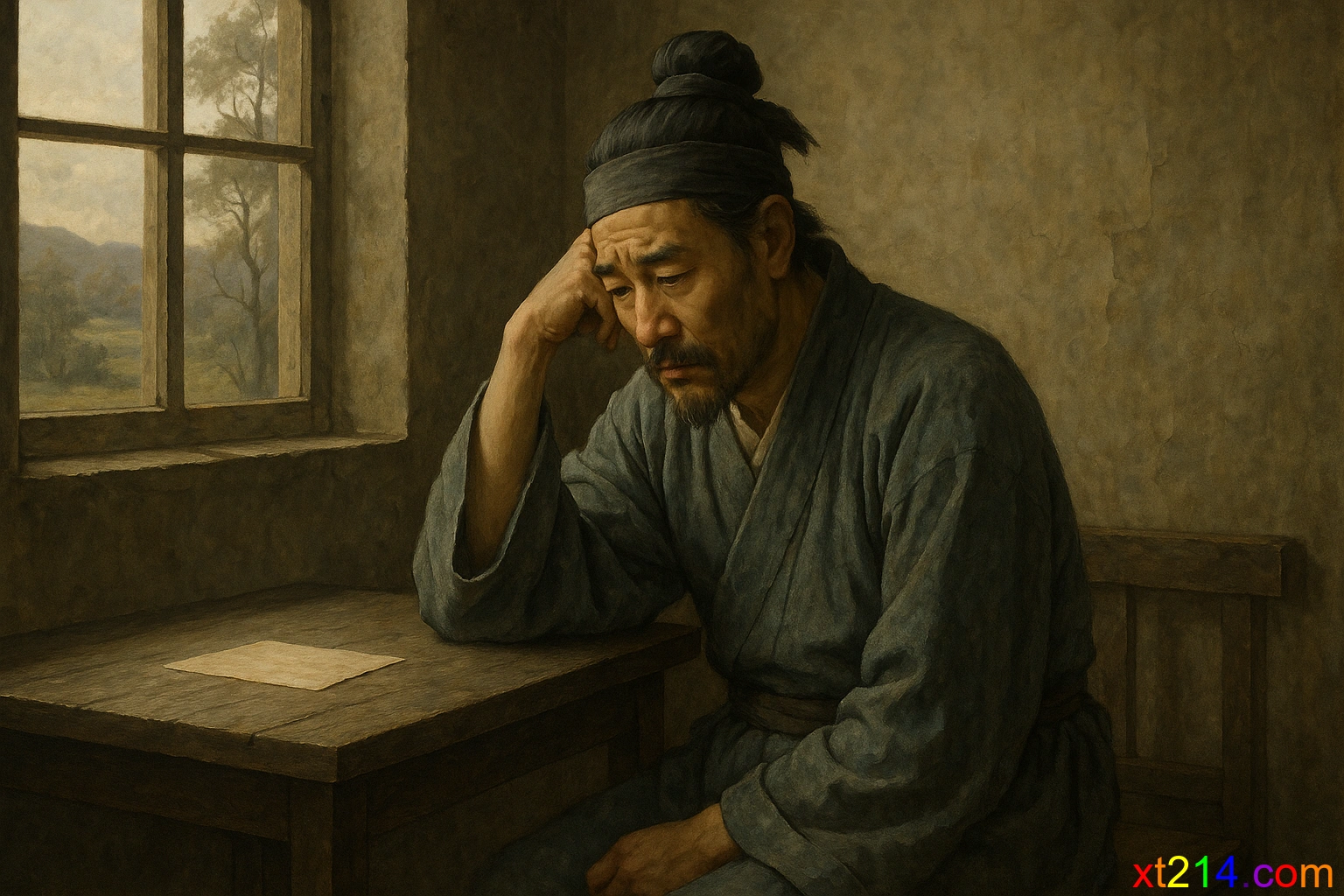 古代游子收不到家书的孤独场景