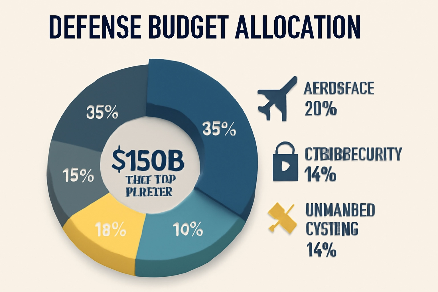 1500亿美元国防预算在航空航天网络安全无人系统等领域的分配