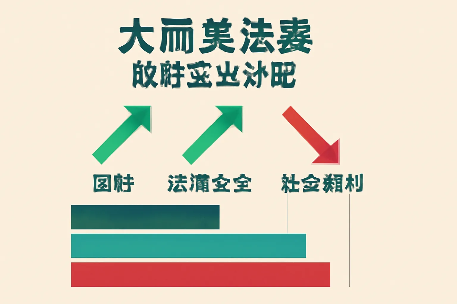 大而美法案政府支出分配图表，显示国防边境安全增长与社会福利削减对比
