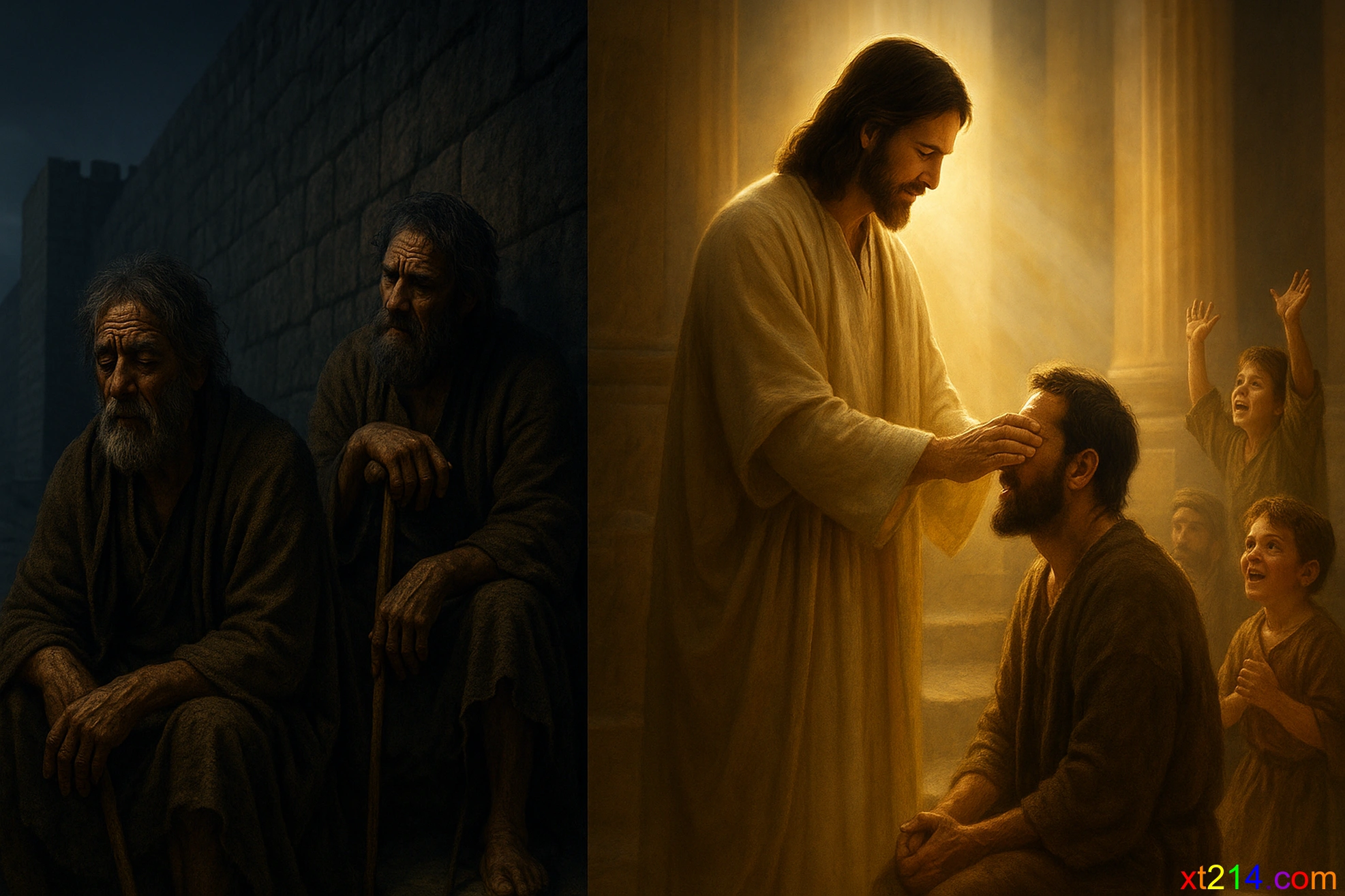 新旧约中瞎子瘸子的不同命运对比