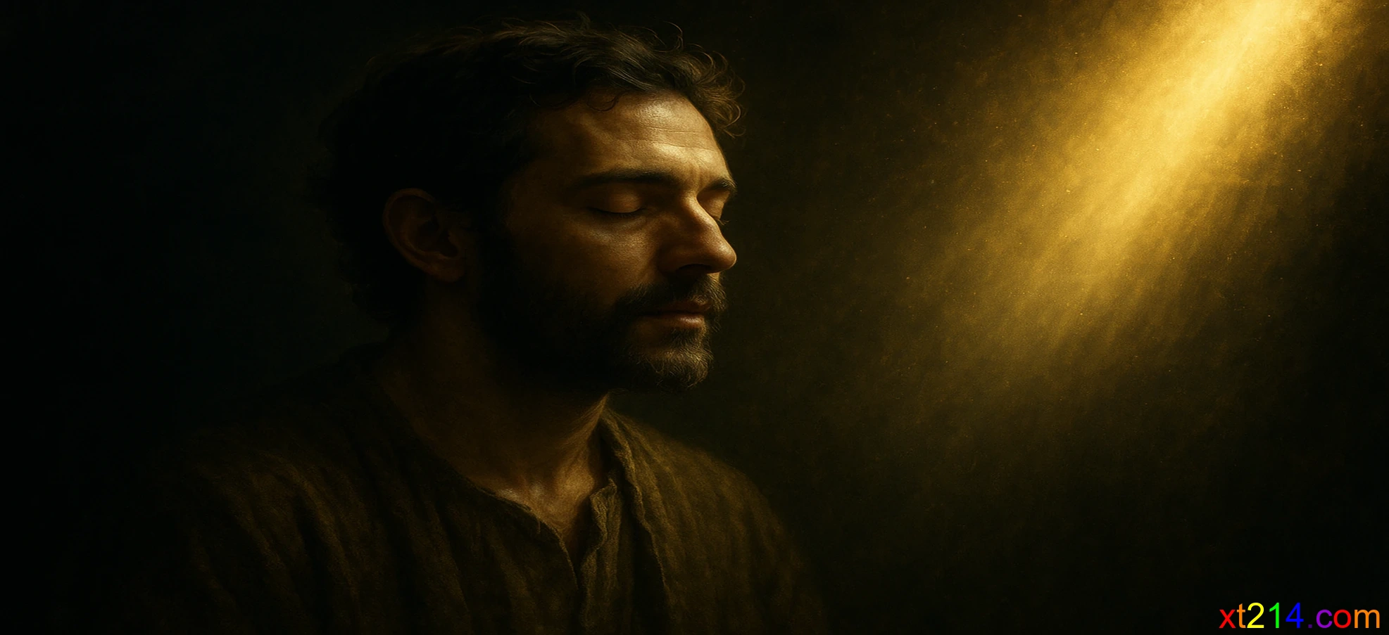 一个失明的人在黑暗中却能看见属灵的真实光芒